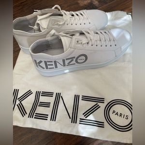 Kenzo Tennix White Leather Women's Sneakers